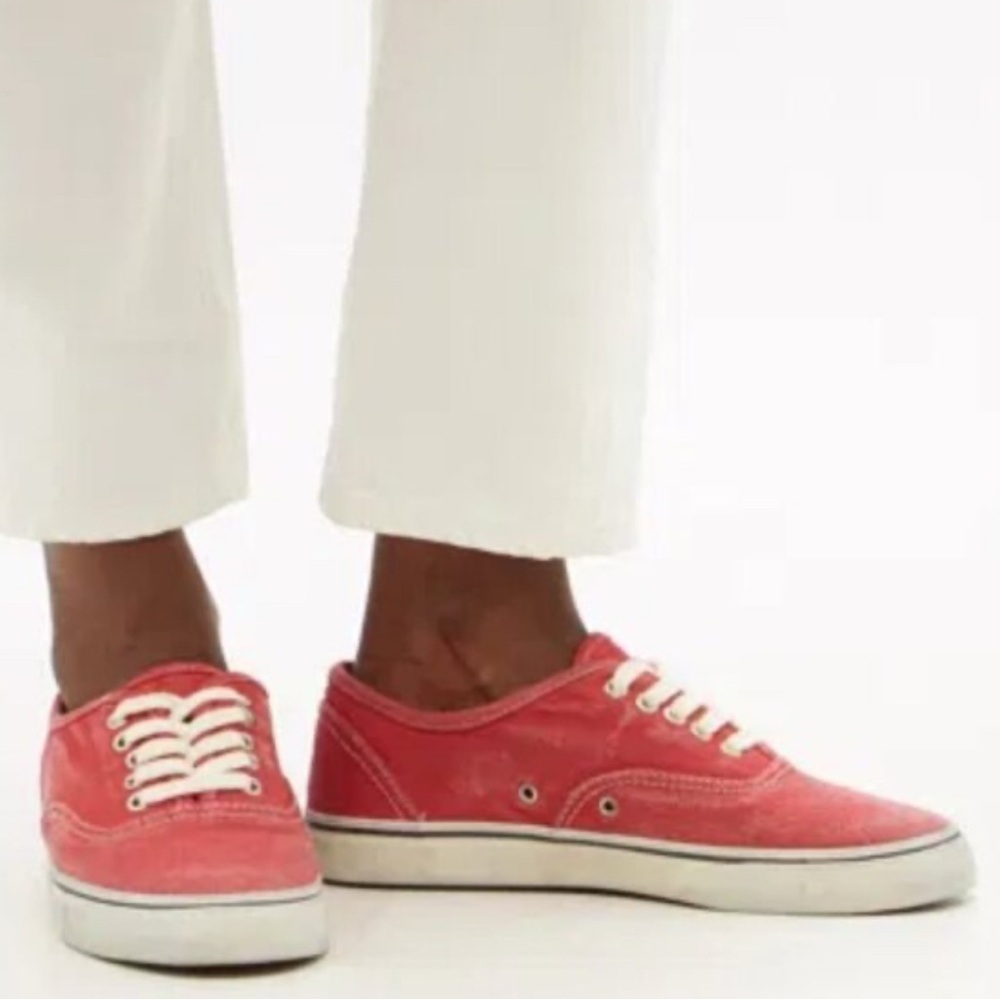 RE/DONE 70s Low Top Skate Sneakers Crimson 864tn, Aprox Size 7, See Description